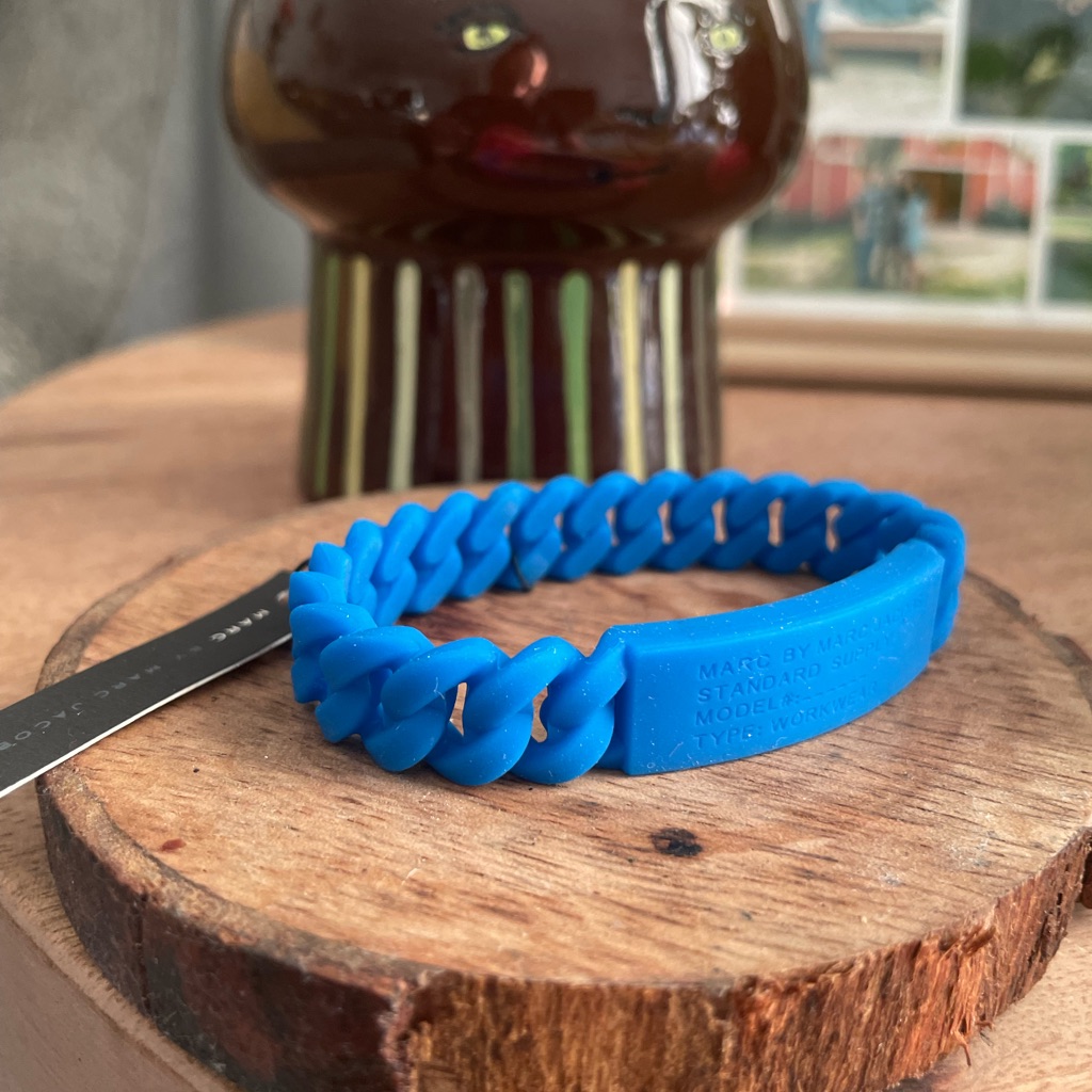 Marc Jacobs Blue Silicone Bracelet